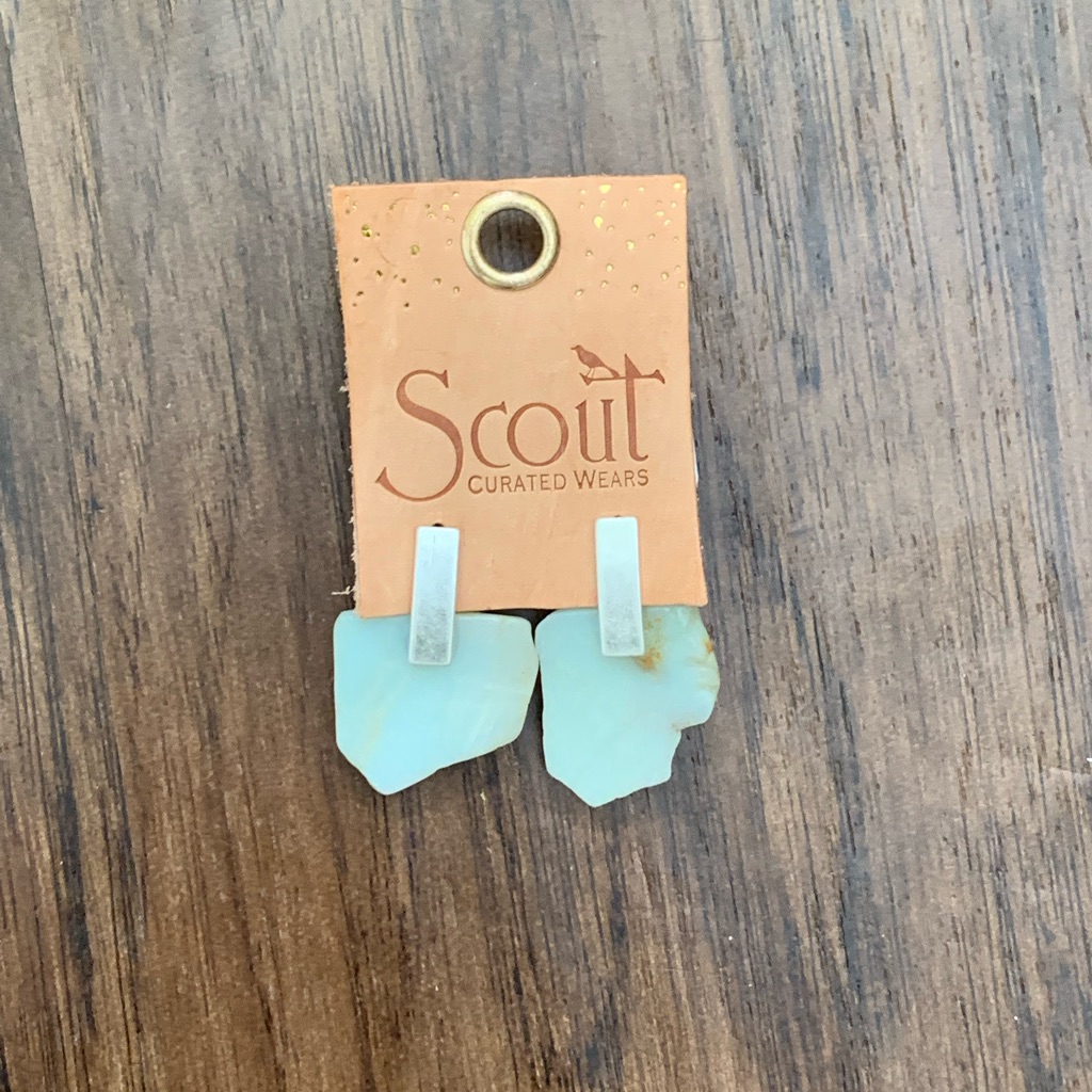 Soft Surroundings Stone Slice Earring